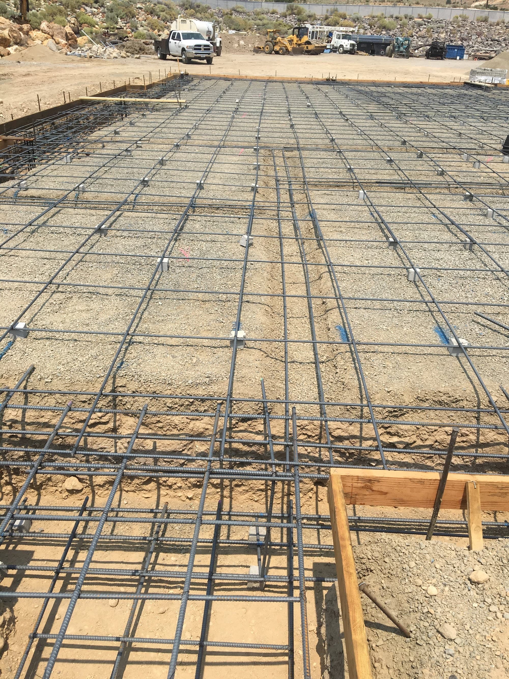 Large foundation rebar grid for structural reinforcement — Palisade Engineering