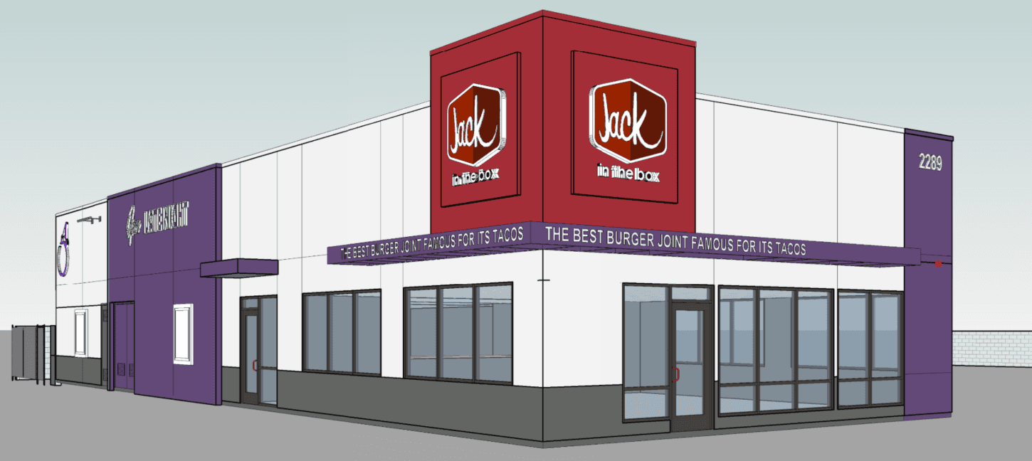 Jack in the Box #7302 & #7303 Remodel — 3D Rendering
